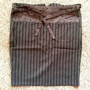 Gudrun Sjoden Skirt Black & Grey Stripes/Polka Dot